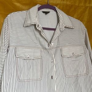Designer Massimo Dutti Striped Button Up EUC EU 40 US 8